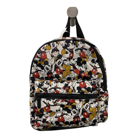 NWT Disney Mickey Mouse Backpack All Over Print Nylon Zip Unisex Adult Kids main image 6